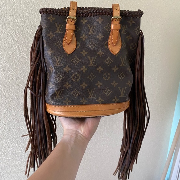 Louis Vuitton Handbags - Authentic Louis Vuitton Vintage Bucket Bag with fringe by Vintage Boho Bags